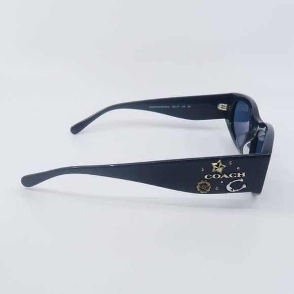 COACH HC8302BU 5480/55 New Dark Navy/Navy Authentic Women's Sunglasses - Picture 6 of 9